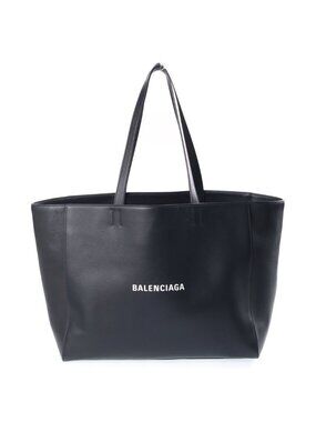 Balenciaga Everyday East West Tote Leather Handbag Black